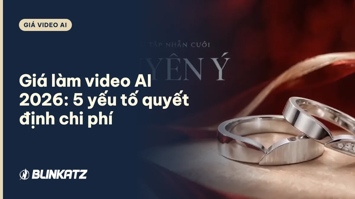 Giá làm video AI: cận cảnh nhẫn cưới Duyên Ý trong video AI Blinkatz làm cho Vĩnh Cara