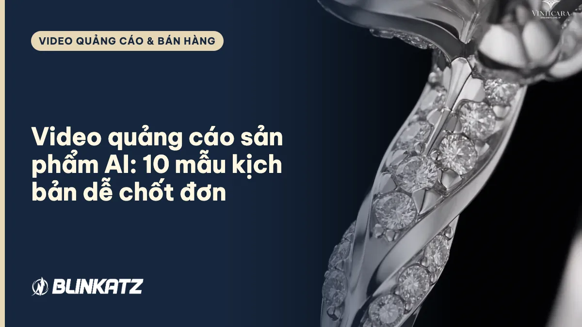 Video quảng cáo sản phẩm AI: nhẫn NN-1027 trên tay người mẫu trong video Vĩnh Cara
