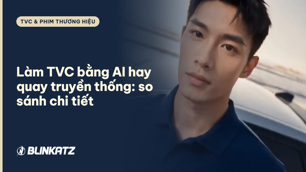 Làm TVC bằng AI hay quay truyền thống: so sánh chi phí, thời gian, chất lượng