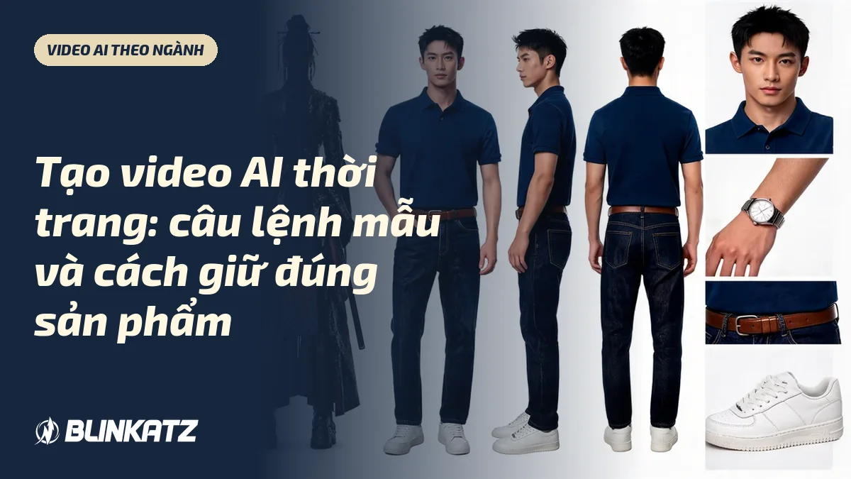 Tạo video AI thời trang: câu lệnh mẫu và cách giữ đúng sản phẩm