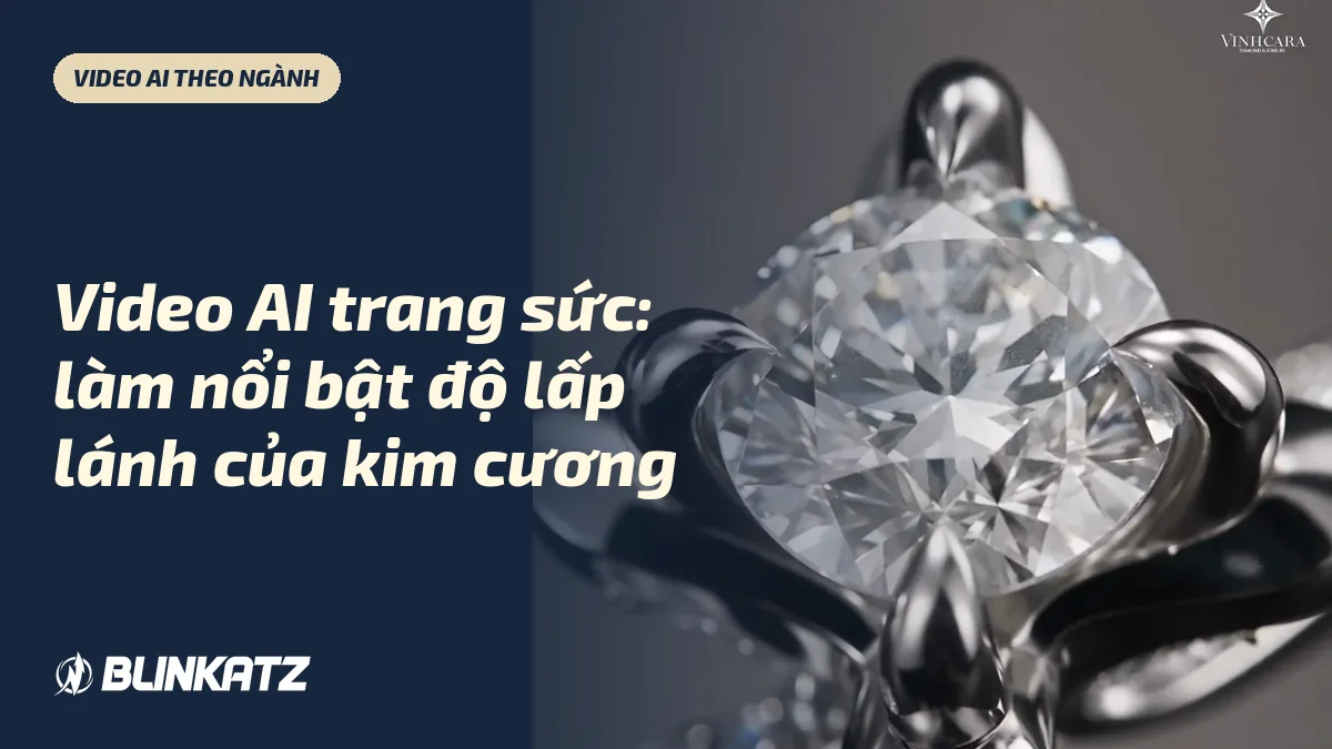 Video AI trang sức: làm nổi bật độ lấp lánh của kim cương