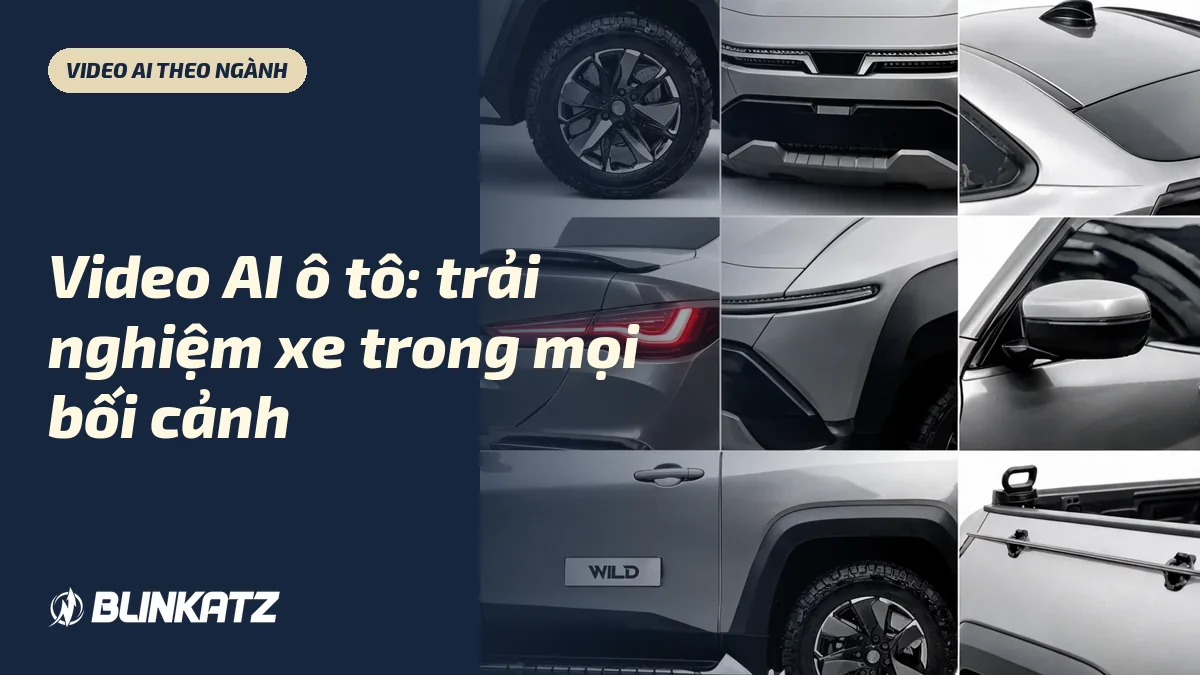 Video AI ô tô: chi tiết ngoại thất xe VinFast WILD ghép từ nhiều góc nhìn