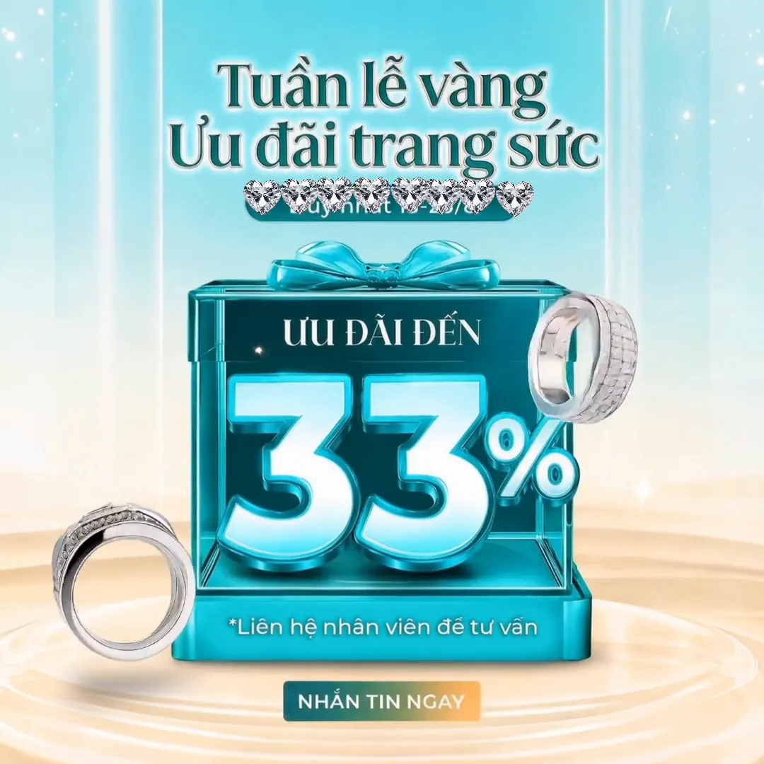Hộp quà xanh với con số ưu đãi lớn trong video Tuần lễ vàng Vĩnh Cara